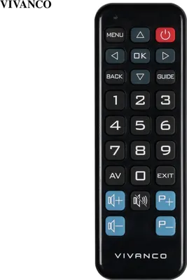 Produktbild von ViVanco™RR Z130, TV, Drucktasten, Schwarz