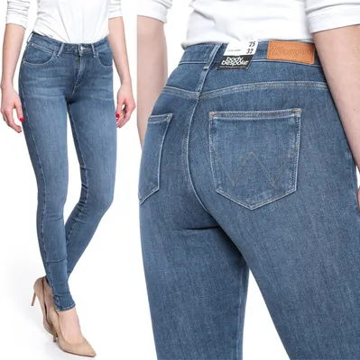 Produktbild von WRANGLER, Damen Jeanshose, Skinny fit, SUPER SKINNY, W24 L32, Blau, Jeans, baggyjeans, buggy
