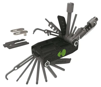 Produktbild von Topeak ALiEN X, Werkzeug für Fahrräder, Fahrrad-Universalwerkzeug, Schwarz, Chrom-Vanadium-Stahl, Polymer, T10, T15, T20, T25, T30, 1.5,2,2.5,3,4,5,6,8 mm