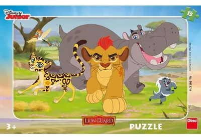 Produktbild von Dinotoys Dino-Puzzle – Disney-Rahmenpuzzle Der Löwenwächter – 15 Teile