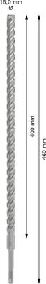 Productafbeelding van PRO SDS-plus-5X klopboormachinebit, 16 x 400 x 460 mm
