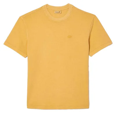 Image de Lacoste - T-shirt pour homme, jersey teint naturellement GT16168 (XXS) (orange)