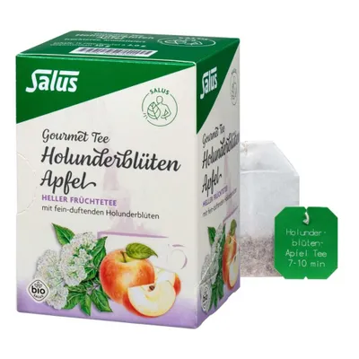 Obrázek produktu pro Čaj s květy bezu a jablkem, 15 sáčků, 30 g, balení po 3