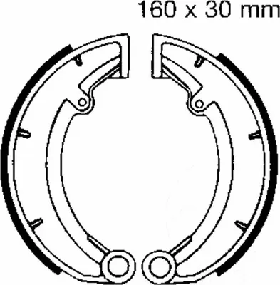 Immagine prodotto di Ganasce freno EBC con molle 978 D.160mm per MZ