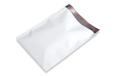 Immagine prodotto di Sacchetto regalo, pellicola metallica lucida di qualità extra spessa, BIANCO, formato 25x33,5+3cm, 50 pezzi.