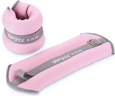 Obrázek produktu pro Zátěžové manžety Gymtek® - 2x 0,75 kg - Zátěž na nohy a ruce, kotníkové závaží, nastavitelné závaží, závaží na nohy - Pilates, silový trénink
