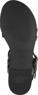 Produktbild von Tamaris Damen Sandale Gladiator Römer Schaftsandale mit T-Riemen 1-28155-44, Größe:38 EU, Farbe:Schwarz