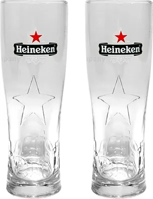 Produktbild von Heineken Bier 0,25 Glas Gläser Set - 2x Gläser 0,25 GEEICHT Bierglas Ellipse
