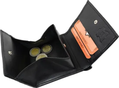 Produktbild von Wiener Schachtel Opa Börse Nappa Leder schwarz