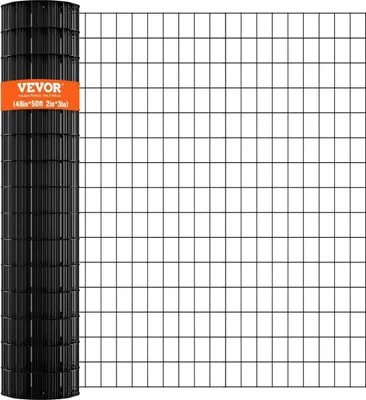 Zdjęcie produktu dla Siatka druciana, rolka siatki drucianej ocynkowanej o wymiarach 48'' x 50', rolka ogrodzenia z siatki drucianej o grubości 16, metalowa siatka druciana z powłoką winylową do ogrodzenia kurnika, ogrodzenia dla królików i węży, ogrodzenia dla drobiu