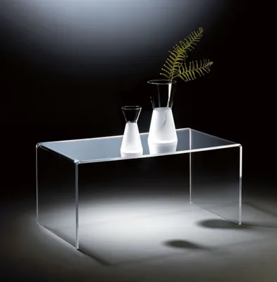 Produktbild von Hochwertiger Acryl-Glas Couchtisch, klar, 90 x 50 cm, H 42 cm, Acryl-Glas-Stärke 12 mm