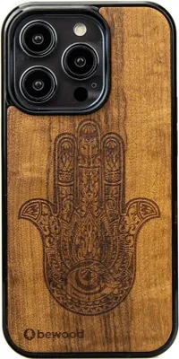 Immagine prodotto di Custodia in legno Bewood per iPhone 15 Pro HAMSA IMBUIA