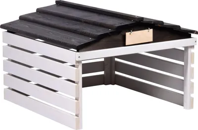 Zdjęcie produktu dla garaż na kosiarkę automatyczną dobar ze zdejmowanym dachem, wiata na kosiarkę Automower, 78,5 x 74 x 52,5 cm, biały/czarny