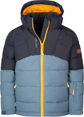 Produktbild von Trollkids Kinder Gryllefjord Isolationsjacke black/steel blue/mango 152