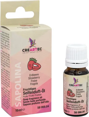 Produktbild von CREARTEC Sapolina Fruchtiges Seifenduftöl Erdbeere 10 ml - zur Herstellung von frisch riechender Seife