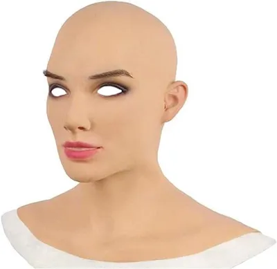 Realistische Silikon Kopf- und Gesichtsmasken für Crossdresser, Transgender und Cosplay, Perfekt für Halloween und Drag