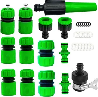 Image de Kit de raccords pour tuyau d'arrosage, 14 pièces, pour tuyau d'arrosage