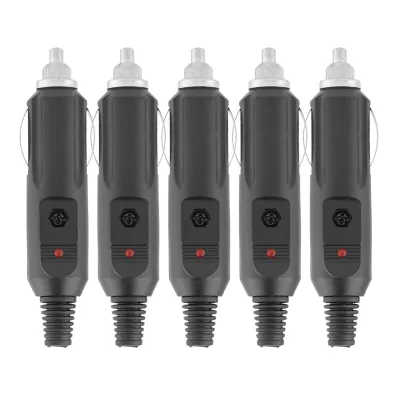 Produktbild von 5 stücke 12V 24V 5A Auto Zubehör Männlichen Zigarette Leichter Buchse DIY Stecker Stecker