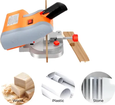 Produktbild von Mini Tischsäge, 7800 U/min Geschwindigkeit, einstellbarer Schnittwinkel, EU-Stecker