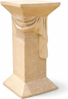 Produktbild von Casa Padrino Barock Garten Deko Säule Beige H. 66 cm - Garten Accessoires