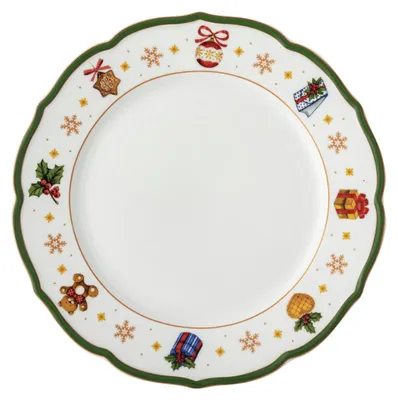 Immagine prodotto di Piatto Hutschenreuther, diametro 27 cm, collezione "Happy Wintertime", motivo "H. Wintertime", colore verde, codice prodotto 02488-727472-10867