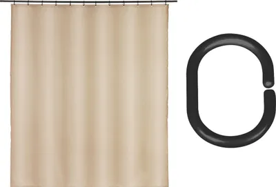 Produktbild von Schöner Wohnen Polyester Duschvorhang Mayour Beige Duschen Bad Sichtschutz
