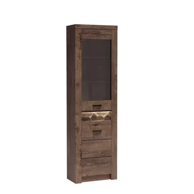 Produktbild von Hohe Vitrine BESS - dunkle Esche