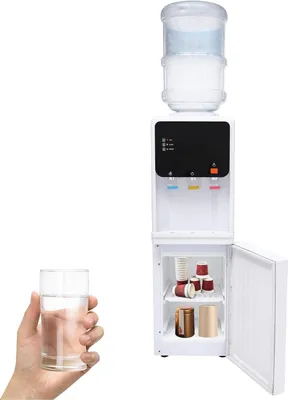 Immagine prodotto di Distributore d'acqua - Dispenser d'acqua - Raffreddatore d'acqua - Apparecchio per l'erogazione di acqua potabile - Rubinetto per acqua - Riscaldamento e raffreddamento da 575W