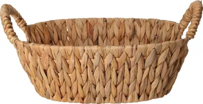 Produktbild von Brotkorb, geflochten, aus Wasserhyazinthe, mit Griffen