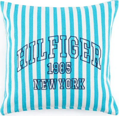 Produktbild von Tommy Hilfiger Kissenhülle einzeln Summer Stripe Farbe Lagoon Größe 40x40 AL