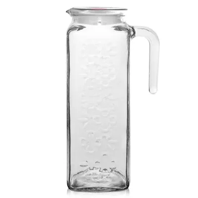 Produktbild von ORION Glaskaraffe Glas Karaffe KrugGlas 1,2 L mit Deckel und Auslauf Krug Glas