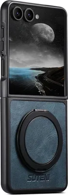 Produktbild von Für Samsung Galaxy Z Flip7 5G Suteni MagSafe 360 Grad Ringhalter Hülle Blau