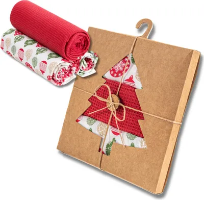 Image de Linge De Cuisine Élégant Dans La Boîte De Noël 40X70 Moraj 3-Pak