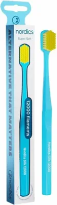 Produktbild von NORDICS Premium-Zahnbürste ULTRA SOFT 12000 blau 1 Stk.