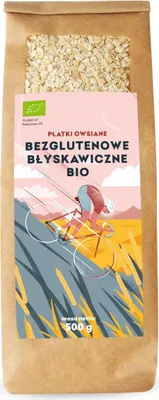 PŁATKI OWSIANE BŁYSKAWICZNE BEZGLUTENOWE BIO 500 g - PIĘĆ PRZEMIAN