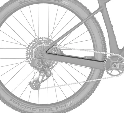 Produktbild von Scott Scale Carbon 23 chainstay protector black one size
