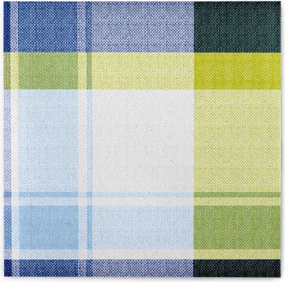 Produktbild von Sovie HOME Serviette Marc in Blau-Kiwi aus Linclass® Airlaid 40 x 40 cm, 12 Stück - Karos