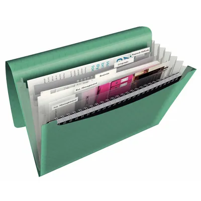Zdjęcie produktu dla Esselte 626253, Konwencjonalny folder na dokumenty, Polipropylen (PP), Zielony, Gumka recepturka, 330 mm, 60 mm