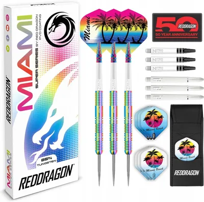 Produktbild von Red Dragon Wolfram Darts MIAMI 51,2MM Nitro-Tech Ultra Set
