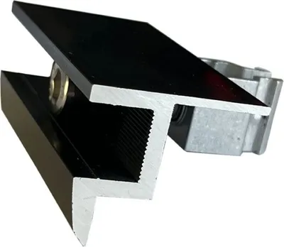 Produktbild von V8 K+ Endklemme mit Klick-System (schwarz, eloxiert) Ausführung 35mm