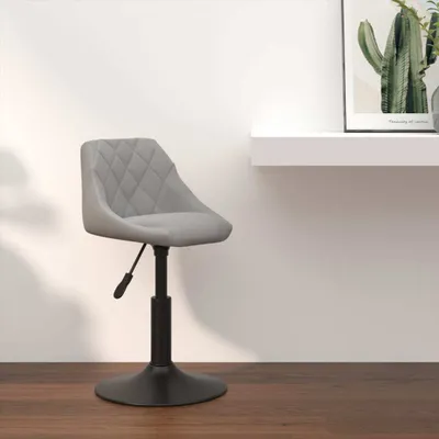 Immagine prodotto di The Living Store sgabello da bar in velluto grigio chiaro