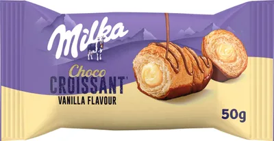 Produktbild von Milka Choco Croissant mit Vanillefüllung 50g