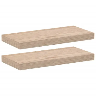 Produktbild von vidaXL Schweberegale 2 Stk. 50x23,5x4 cm Holzwerkstoff