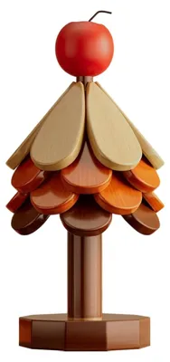 Image de Jeu de sous-verres en bois en forme de sapin de Noël