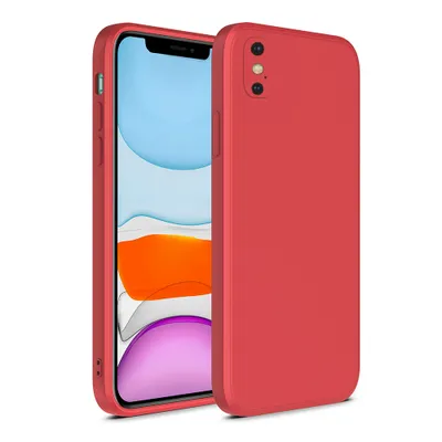 Immagine prodotto di Smartphonica Custodia in silicone per iPhone X/Xs con interno morbido - Rosso