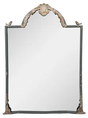 Zdjęcie produktu dla Clayre & Eef Lustro 60x3x91 cm Niebieski Metal