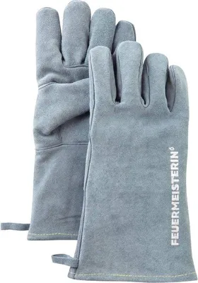 Immagine prodotto di Guanti da barbecue in pelle Feuermeister Premium 1 paio grigio-blu taglia unica