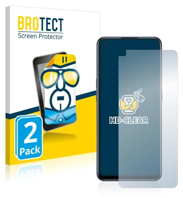 Produktbild von 2x Für Oppo Find X5 Lite Schutzfolie BROTECT Displayschutz Display Schutz Folie Klar Transparent
