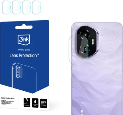 Zdjęcie produktu dla 3mk Szkło hybrydowe chroniące obiektyw aparatu Honor 300 Obiektyw aparatu 0,16 mm 6H (4 sztuki)
