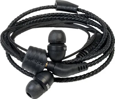 Produktbild von Wraps WRAPSLBLK-V15M Natural Leder In-Ear-Kopfhörer mit Patentiertem Verschlusssystem